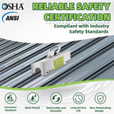 Aluminum Standing Seam Roof Anchor, Non-Penetrating Standing Seam Roof Anchor Safety Clamp, 5000lbs Breaking Strength, OSHA/ANSI Compliant