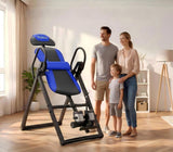 YOLEO Inversion Table for Back Pain 2026 Foldable Inversion Table w/Removable Lumbar Pad, Reversible Ankle Holders, Easy Assembly