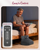 THERAZZAGGE Shiatsu Foot Massager with Heat, Heated Foot Massager for Neuropathy, Foot Warmer, 2 Heat Levels, Remote Control