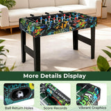 Goplus Foosball Table, 2-in-1 Soccer Table with Detachable Legs for Tabletop, Freestanding Arcade Game Table with 2 Balls, 2 Score Records for Adults, Indoor Home Office Bar Game Room