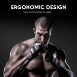 FIGHTR® Pro MMA Gloves for Grappling Sparring Training, Kickboxing Martial Arts Muay Thai Punching Bag Mitt Training Boxing for Men and Women | incl. Carrying Bag FIGHTR