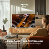 HORION 43 inch Smart TV, 4K UHD LED TV with WebOS 22, Ultra Slim Television with Mega Contrast, HDR10, Dolby Audio - Streaming Live, Bluetooth, Hdmi, WiFi ((P6D Series)
