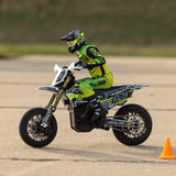 Losi Promoto-SM 1/4 Super Moto Motorcycle FXR White RTR with Battery and Charger LOS-2310