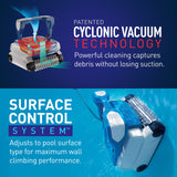 Polaris 8050 Sport Robotic Pool Cleaner, Automatic Vacuum for InGround Pools up to 40ft, Wall Climbing Vac w/Strong Suction & Easy Access Transparent Lid