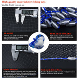 Saltwater Fishing Cast Net for Bait Trap with Heavy Sinkers Fish Throw Net（3/8 Inch Mesh）, 3FT(90cm) Radius) Drasry