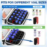 22 Slots Peptide Case for Fridge | Vial Case ｜1ml 2ml 3ml 5ml 10ml Vials