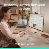 Logitech Signature Comfort Plus M850 L Wireless Mouse - Off White