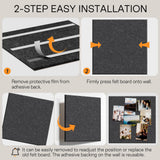 MaxGear Extra Large Bulletin Board 72" x 48", Dark Gray Felt Wall Tiles