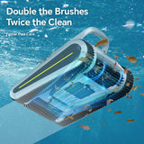 Cordless Robotic Pool Cleaner -Pool Vacuum 180W Brushless Motor, 45,000Pa Suction, Wall Climbing, Sonar Navigation, 3 Modes Automatic Pool Robot for Inground & Above-Ground Pools Up to 2150 Sq. Ft.