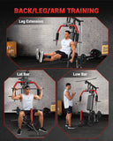 GarveeTech Home Gym Equipment, Workout Weight Machine with Pulley System