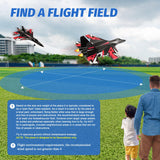 Fremego SU27 RC Plane, 2.4GHZ RC Airplane Ready to Fly Remote Control Airplane W/ 2 Batteries & 6-axis Gyro Stabilizer, 2CH RTF Hobby RC Glider for Beginners Kids Boys Girls Adults