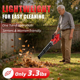 600 CFM Cordless Leaf Blower Compatible with Milwaukee 18V M18 Battery,150 MPH Ultra Lightweight Leaf Blower for Lawn Care&Driveway Cleaning, Handheld Battery Powered Blower with Turbo Mode, Tool Only