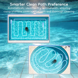 Obito H1 Robotic Pool Cleaner, Powerful Robotic Cleaner with Dual Suction Inlets, Cordless Automatic Pool Cleaner for Cleaning the Bottom of the Pool, 130-Min Runtime (Cannot Climb Walls)