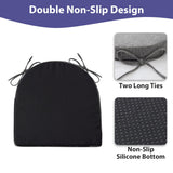 IPYNBAP Chair Cushions for Dining Chairs with Ties and Removable Cover, Dining Kitchen Chair Pads with Non-Slip Bottom