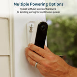 Video Doorbell 2K 2nd Generation & Chime 2 Bundle, 2K HD doorbell Camera, 2-Way Audio, White Arlo