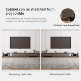 NessCarsti Extendable TV Stand with 3 Drawers & 1 Storage for 65+ inch TVs