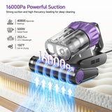 Airpher Mattress Vacuum Cleaner, 18Kpa Bed Vacuum Cleaner with 253.7nm UV-C Light, 150°F Heat, HEPA Filter & Ultrasonic, Versatile Handheld Vacuums for Bed, Sofa, Couch, Crib Gift Ideas for Women
