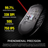 Corsair Sabre v2 PRO Wireless CF FPS Gaming Mouse – Black