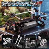 DEERC 9308E 1:16 Fast RC Cars for Boys Age 8-12 RC Monster Truck 40 KPH,All Terrain 4WD High Speed Dinosaur Truck 2 Car Shell,2.4Ghz Off-Road Remote Control Cars with 2 Batteries, Toy Gift for Kids