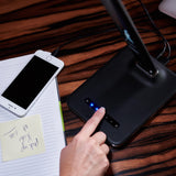 OttLite Renew LED Desk Lamp with USB Charging Port, Black