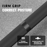 RitFit Elite 7ft Olympic Barbell, Robust 45lb Barbell for Weightlifting and Powerlifting, Superior Olympic Bar with Exceptional 500lbs Load Capacity, Weight Bar for 2” Standard Plates Sliver/Black
