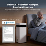 Airdog X5 Air Purifiers for Large Room, Patented TPA Tech Cover Up to 1614 Ft²,Washable and Reusable Filters,Whisper Quiet Smart Air Cleaner for Home, Pets, Allergies, Virus, Dust, Mold, Smoke