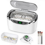 ByteRoll Ultrasonic Jewelry Cleaner, 24oz (700ml) Ultrasonic Cleaner with 48kHz High-Frequency, 5 Cleaning Modes, 304 Stainless Steel Tank, for Jewelry, Eyeglasses, Dentures, Coins, Watch Bands, Ring