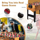 Goplus 48 Inch Multi Game Table, 3-in-1 Adult Size Foosball, Pool Table, Slide Hockey Table, Combo Table Set w/Billiard, Soccer & Hockey for Arcade, Party, Family Night, Game Room