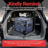 BODEGA BODEGACOOLER 12V Portable Refrigerator,48 Quart(45L) Car Fridge,RV Car Refrigerator,Portable Fridge Freezer (2 Doors)