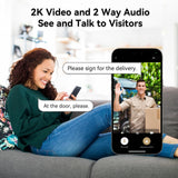 Video Smart Lock with Doorbell, 6 in 1 Keyless Entry Door Lock, Built-in WiFi Camera Deadbolt Lock for Front Door Lockzo