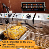 Relaxweex 2 Pack Commercial 8 Channel Digital Kitchen Timer, Multi-Countdown Timer with Loud Alarm & Large LCD Display, Wall Mount or Countertop for Restaurant, Fry Station, Baking & Lab Use