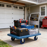 Doppy Push Cart Dolly 660 lbs, Foldable Moving Platform Truck with Swivel Wheels for Loading