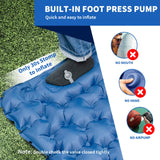 Sleeping Pad for Camping- Ultralight Inflatable Sleeping Mat with Built-in Foot Pump & Pillow, Upgraded Compact HiiPeak