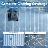 Pondee X5 Cordless Robotic Pool Cleaner, Wall & Waterline Cleaning, Smart Navigation, Smart Precision Docking™, 180Mins Runtime, 4 Cleaning Modes, Pool Vacuum for Inground Pools up to 3,229 sq.ft