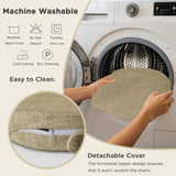 Set of 6 Chair Cushions for Metal Dining Chairs 14x14 Chair Pads with Ties Non Slip Thick Seat Cushions