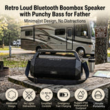 NSY Audio 120W Outdoor Boombox, Portable Waterproof Bluetooth Speaker with TWS, Punchy Bass, Built-in Strap & Handle, 30H Playtime for Parties, Beach, Gym, Patio