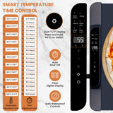 Warming Mat for Food Extra Large - 36”x15” Electric Food Warmer with Heat Resistant Pad, 11 Temperature & 20 Timer Settings with 6 Preset Modes, Dual Temperature Display, Child Lock & Auto Shut-Off