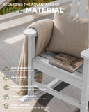 Outdoor Rocking Chairs Set of 2,Oversized Rocking Chair,All Weather