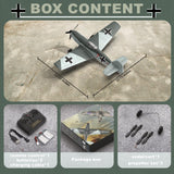 ANBURI RC Plane, 3 Channel BF - 109 Remote Control Airplane, 2.4GHz & 6 Axis Gyro Stabilizer, 2 Batteries Included, Ideal for Adults, Beginners