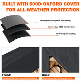 Ultrawall 8ft Heavy Duty Firewood Rack with Waterproof Cover, Freestanding Wood Log Holders for Firewood, Indoor/Outdoor Wood Storage Rack