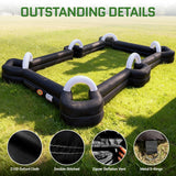 OZIS Inflatable Soccer Pool Giant Table Football Pool Pitch Billiards Inflatable Football Billiard Ball Game with Blower & 16 Balls Durable Materials for Backyard Outdoors Indoor Sports Game(Black)