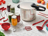 Zavor DUO 8-pc Pressure Canning Set - Pressure Cooker 10 Quart w/Complete Pressure Cooker Canning Kit, including Wide Mouth Canning Funnel, Canning Rack & 5 other Essential Canning Tools