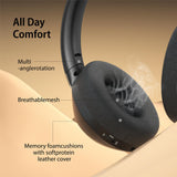 Active Noise Cancelling Headphones, 100H Playtime Headphones Wireless Bluetooth, Bluetooth Headphones with Microphone EAORUL