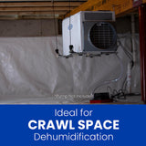 70-Pint Crawl Space Dehumidifier + Model 76 Wall Mount Dehumidifier Control | up to 2,200 sq. ft. Aprilaire