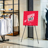 Easel Stand for Sign Folding,63" Portable Metal Easel Stand for Wedding Sign Stand (Black,2 Pack) Rdiorry