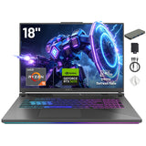 ASUS ROG Strix G18 18" WQXGA 240Hz Gaming Laptop, AMD Ryzen 9 9955HX, GeForce RTX 5070 8GB GDDR7, 32GB DDR5, 2TB Storage (1TB SSD+1TB Docking Station), RGB Backlit Keyboard, Wi-Fi 6E, Win 11, Gray