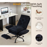Criss Cross Office Chair with Flip-Up Armrests, High Back Executive Chair with Footrest & Wheels