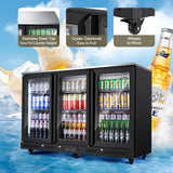 BODEGACOOLER Commercial Bar Cooler With 3 Glass Doors