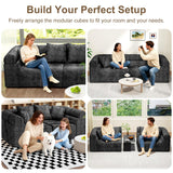 Modular Sectional Sofa Cloud Couch, No Assembly Sleeper Sofa Bed Boneless