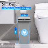 3 Pack Automatic Small Bathroom Trash Can with Lid - 2.5 Gallon Touchless Garbage Can Kssvzz